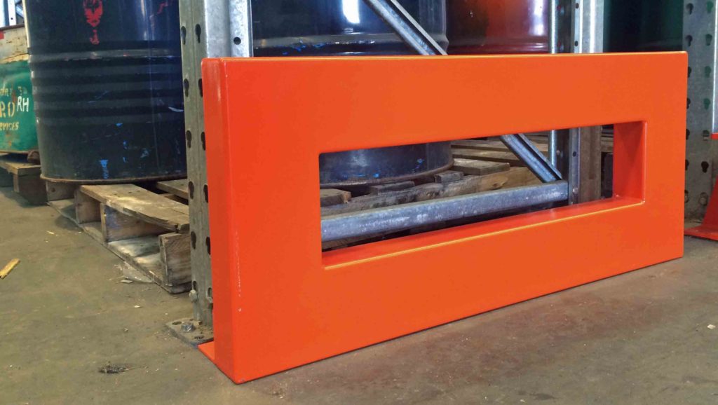 Rack frame end guard