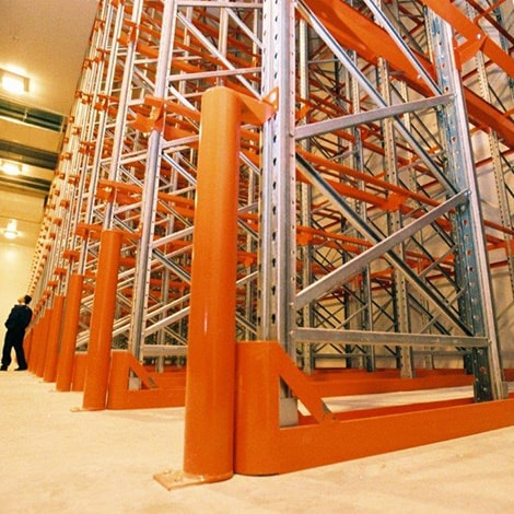 Warehouse-Protection-bollard-min pallet racking protection yatala