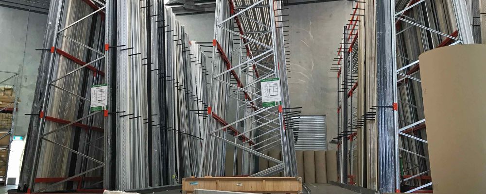 A Frame Racking For Timber Storage