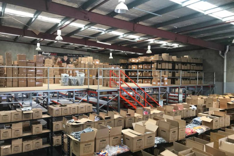 Ashtabula Warehouse Mezzanine Floor Raised Storage Area Case Study