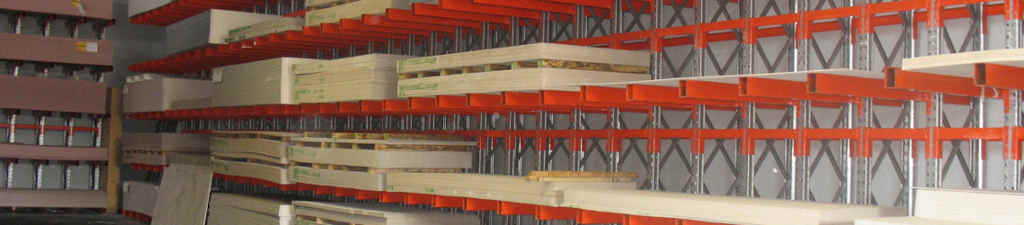 best storage for plasterboard - cantilever racking