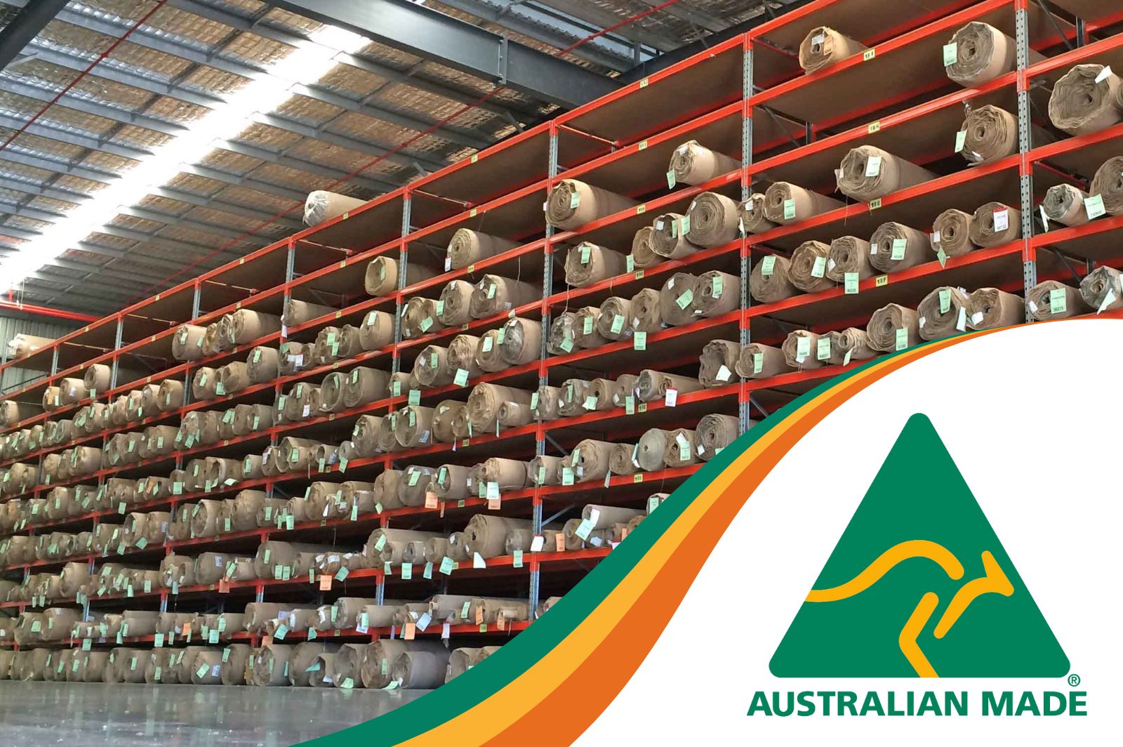 Carpet & Vinyl Racking Brisbane QLD Australian Made Sale Install Relocation