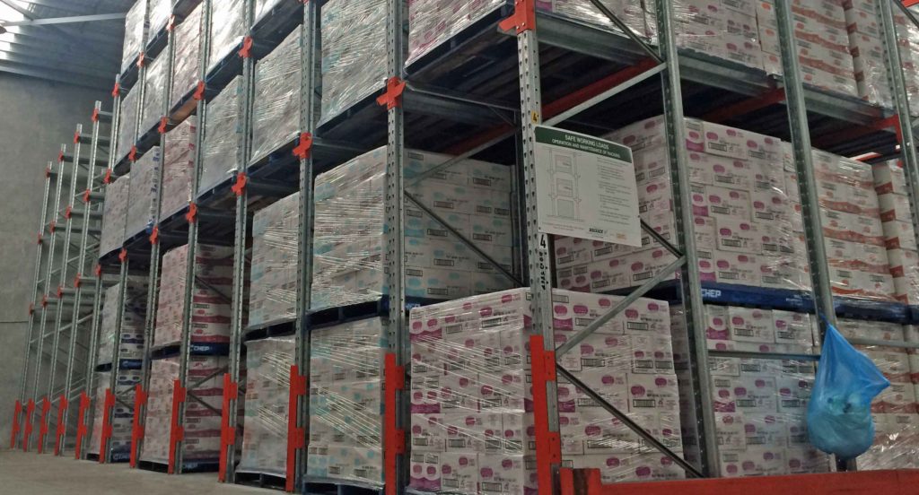 Food Warehouse Storage Drive In Racking
