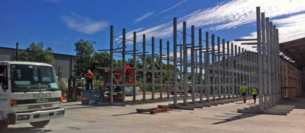 Galvanised Cantilever Rack Outdoors