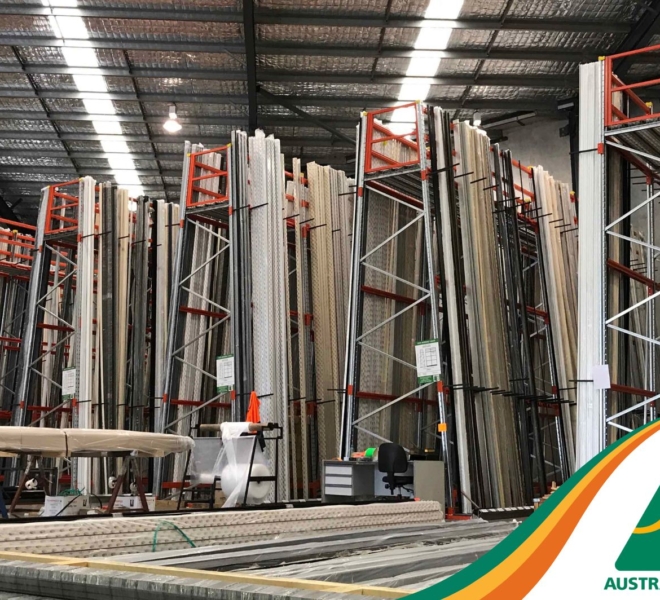 Macrack A-Frame Racking Installation extrusions