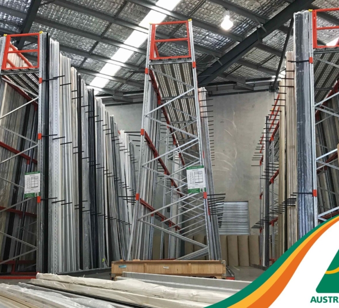 Macrack A-Frame Racking With Top Raised Walkway