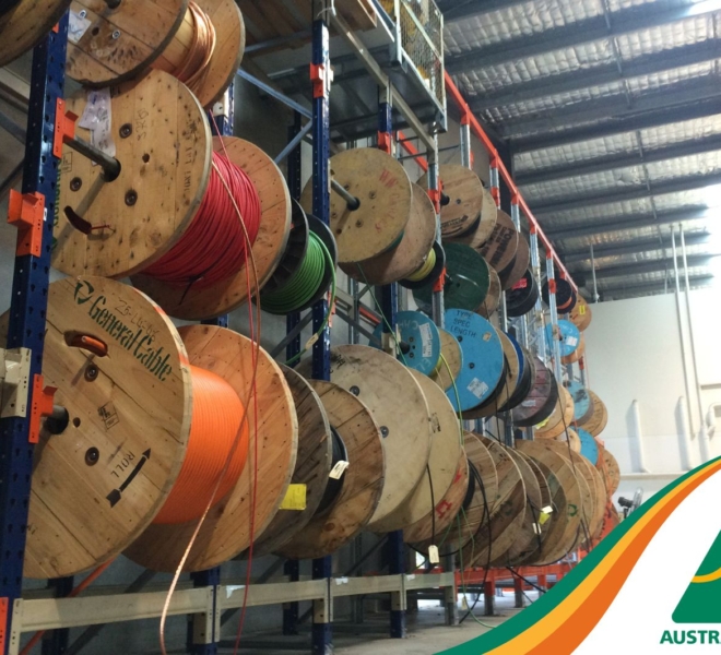 Macrack Cable Racking Cables accessible by pickers