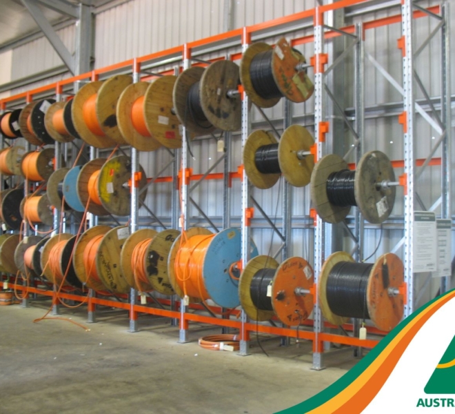 Macrack Cable Racking Up Against A Wall