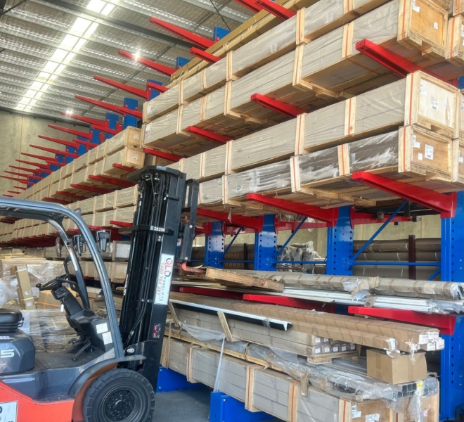 Macrack Cantilever Racking Loading Forklift