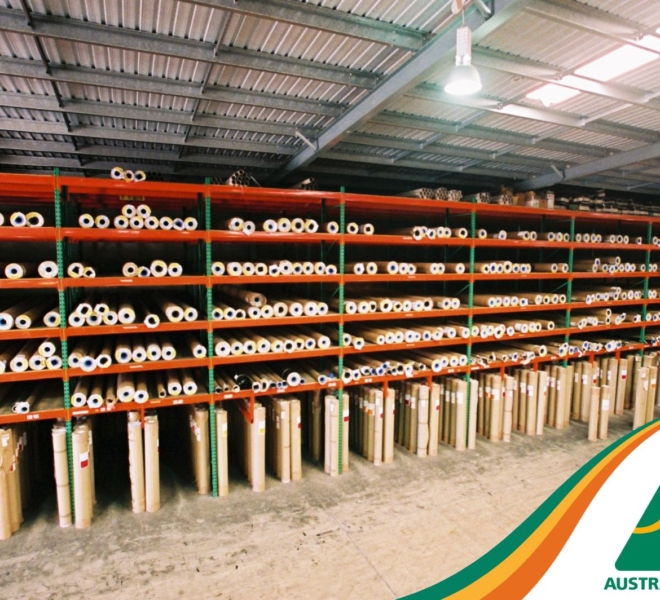 Macrack Carpet Racking Loaded
