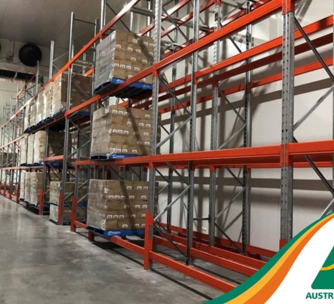Macrack Double Deep Pallet Racking In Cold Room Deep Store