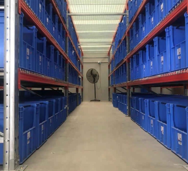 Macrack Industrial Shelving Used as Longspan Shelving