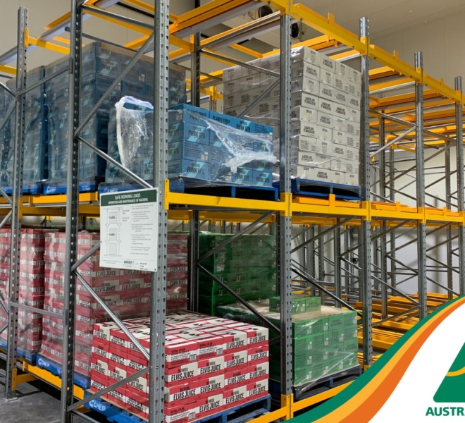 Macrack Push Back Racking Loaded