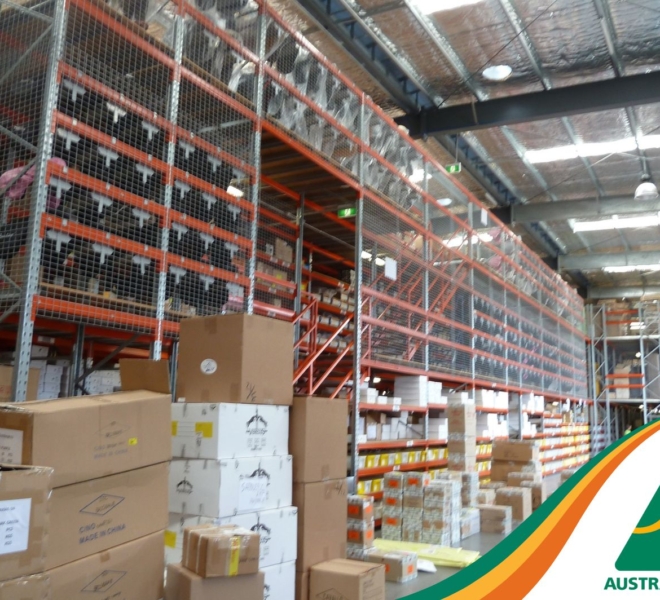 Macrack Raised Storage Area with Industrial Shelving