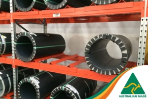 Macrack Steel Coil Racking Showing Cradle mounted on Racking