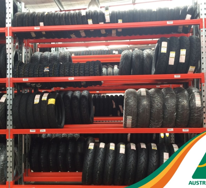 Macrack Tyre Racking Yamaha Warehouse Instalation