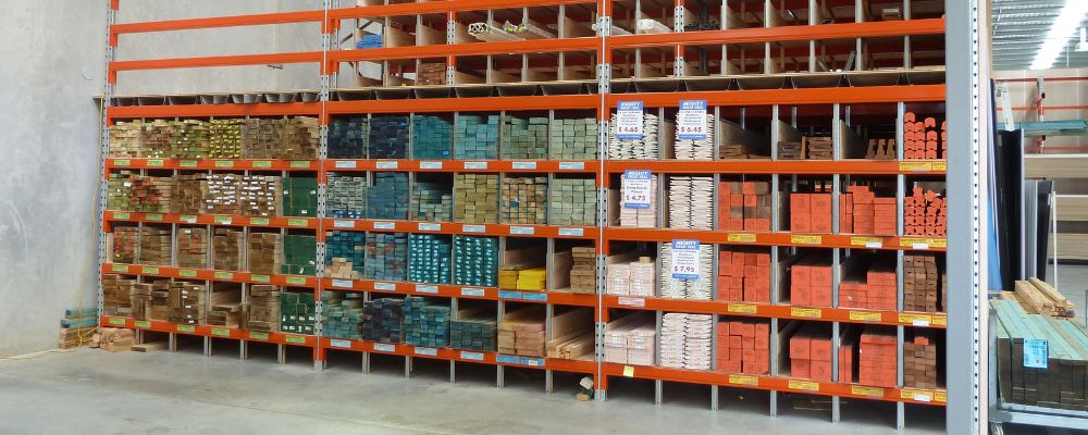 Pigeon Hole Racking For TImber Storage