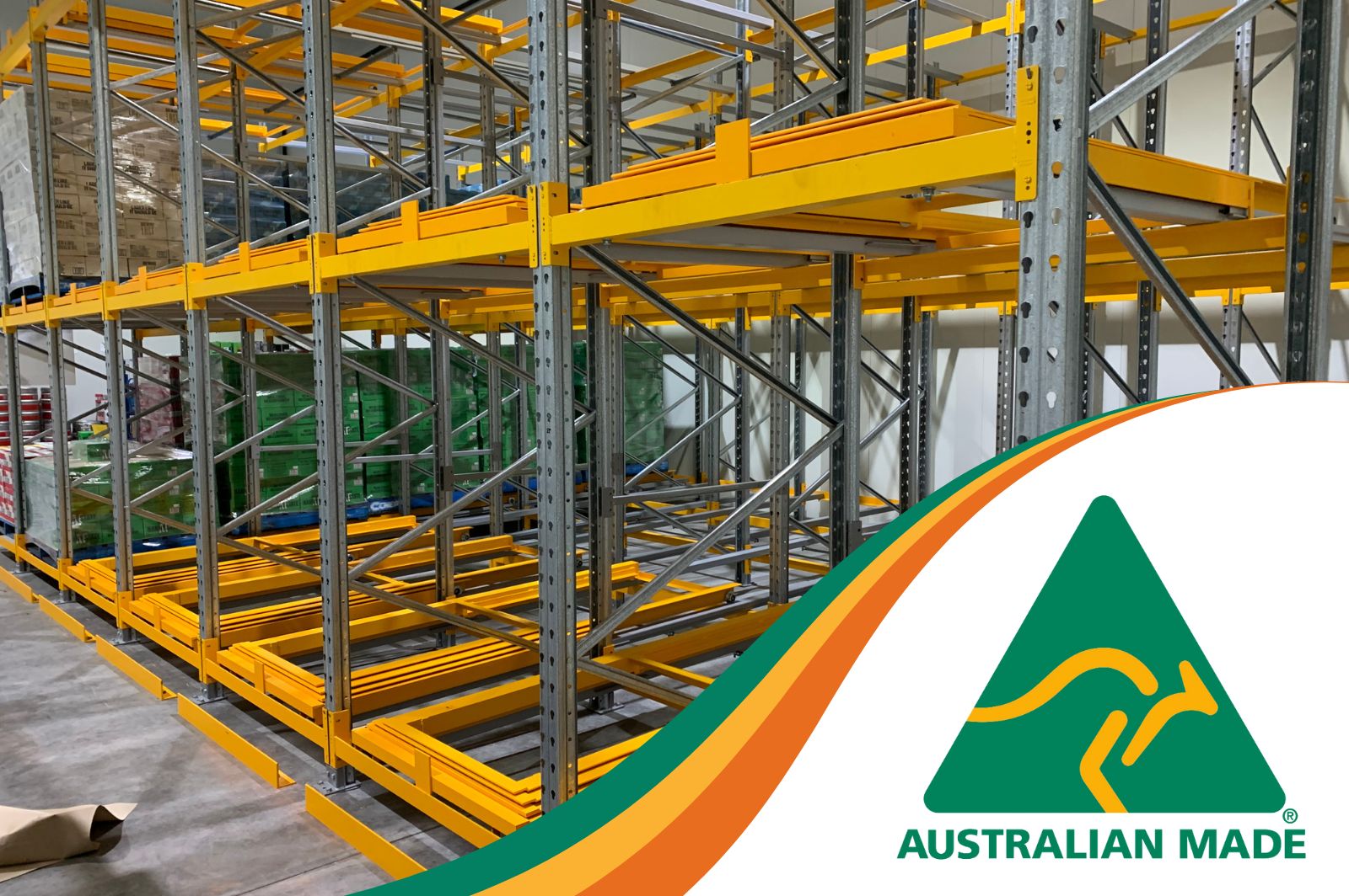 Push Back Pallet Racking Brisbane QLD