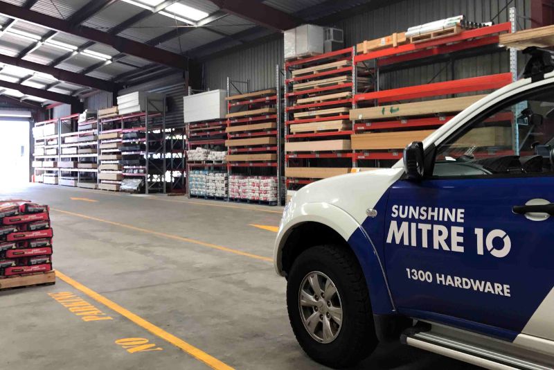 Sheet Racking at Mitre 10 Sheet Racking at Mitre 10
