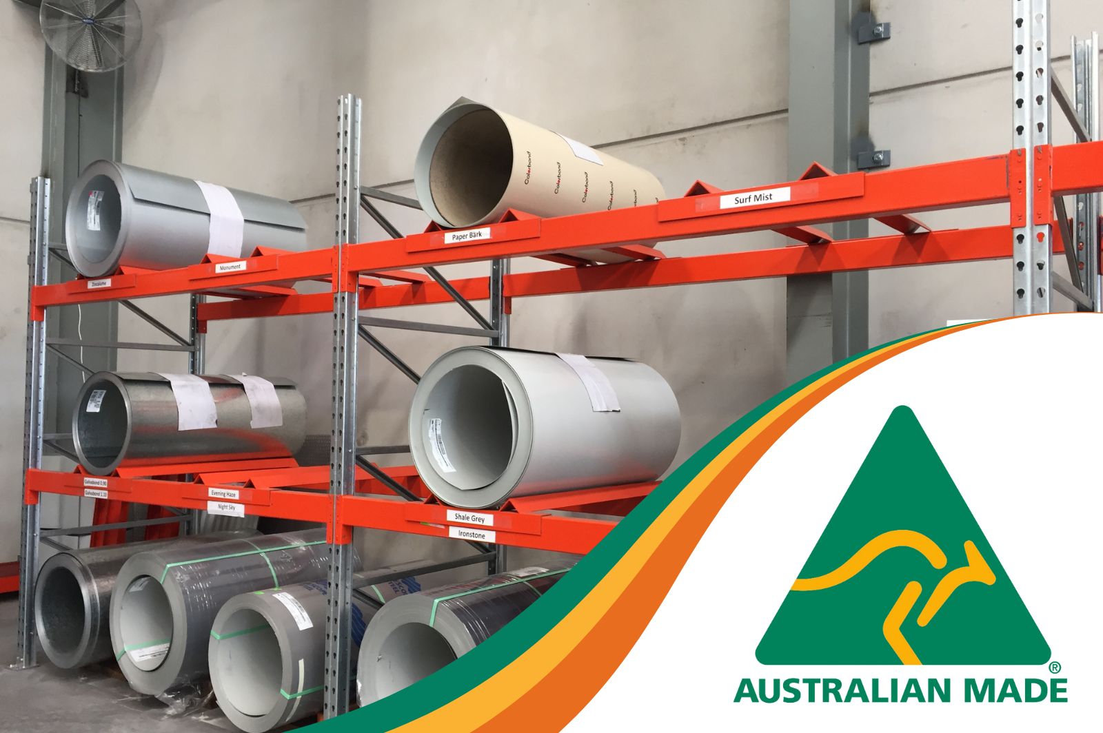 Steel Coil Drum Racking Brisbane QLD Australian Made Sale Install
