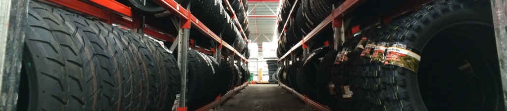 Yamaha warehouse Tyre Racking