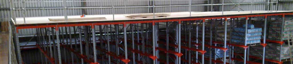 Drive in pallet racking