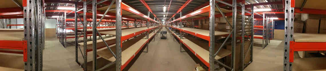 industrial as longspan shelving rows