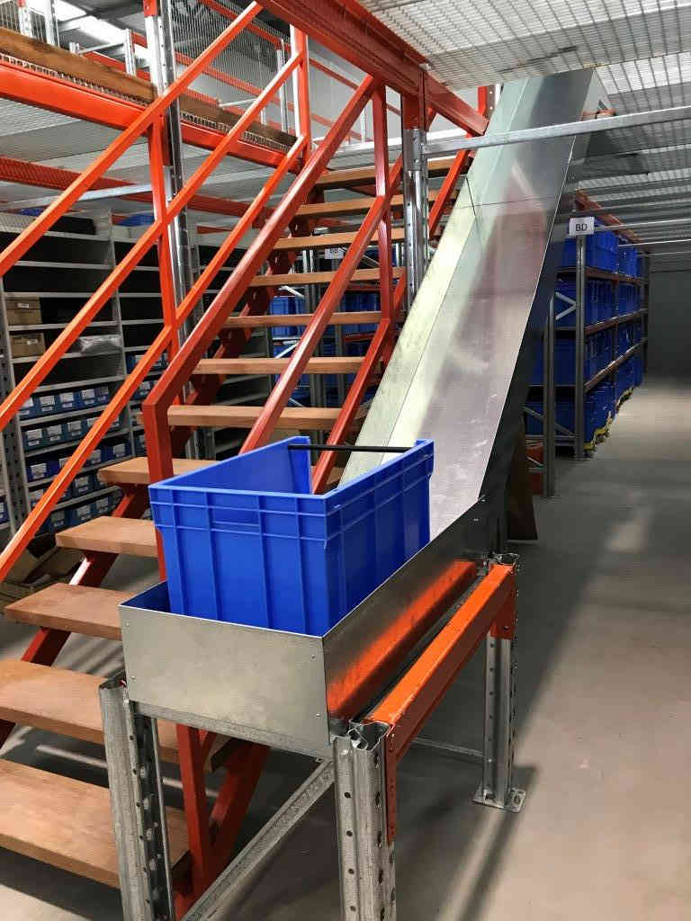 warehouse mezzanine goods shute Brisbane