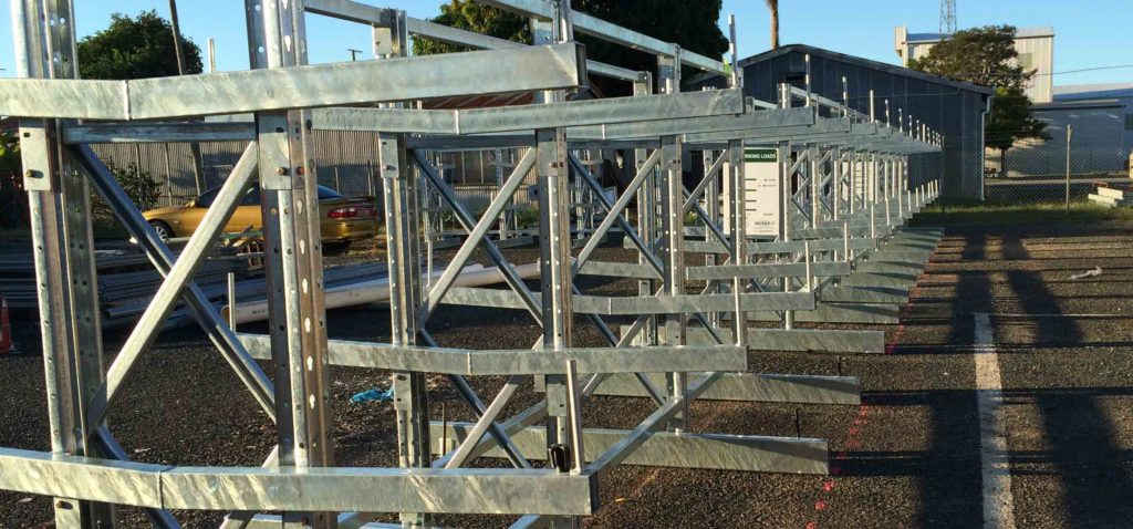outdoor galvanised cantilever racking