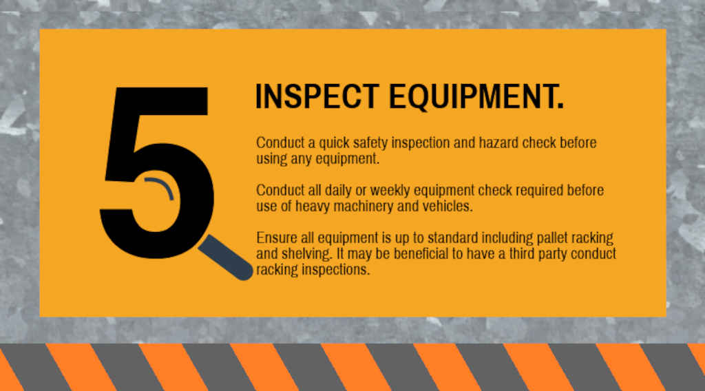 Inspect equipment